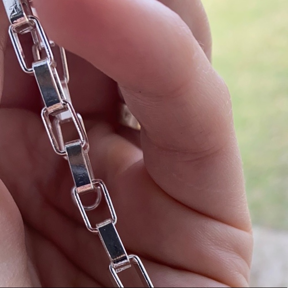 NEW 925 Sterling Silver Necklace Bracelet Set - Picture 3 of 3